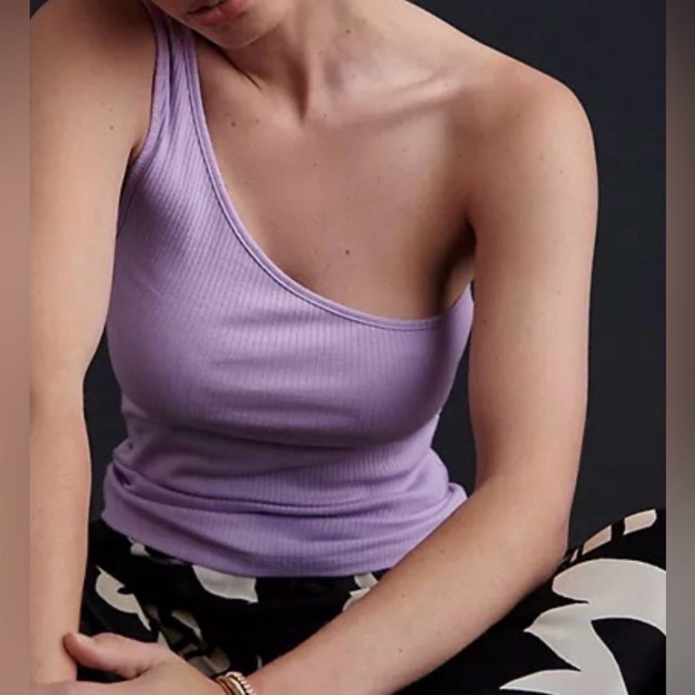 Anthropologie one shoulder top